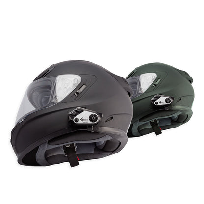 bluetooth motorcycle snap on helmet speakers BT12B Headset, Wireless Dual On-Ear with Mic, Hands-Free Calling & Music, Noise Reduction, Fast Charging, allergenic and antimicrobial nylon RideSYNC2 Two Rider Helmet Communications