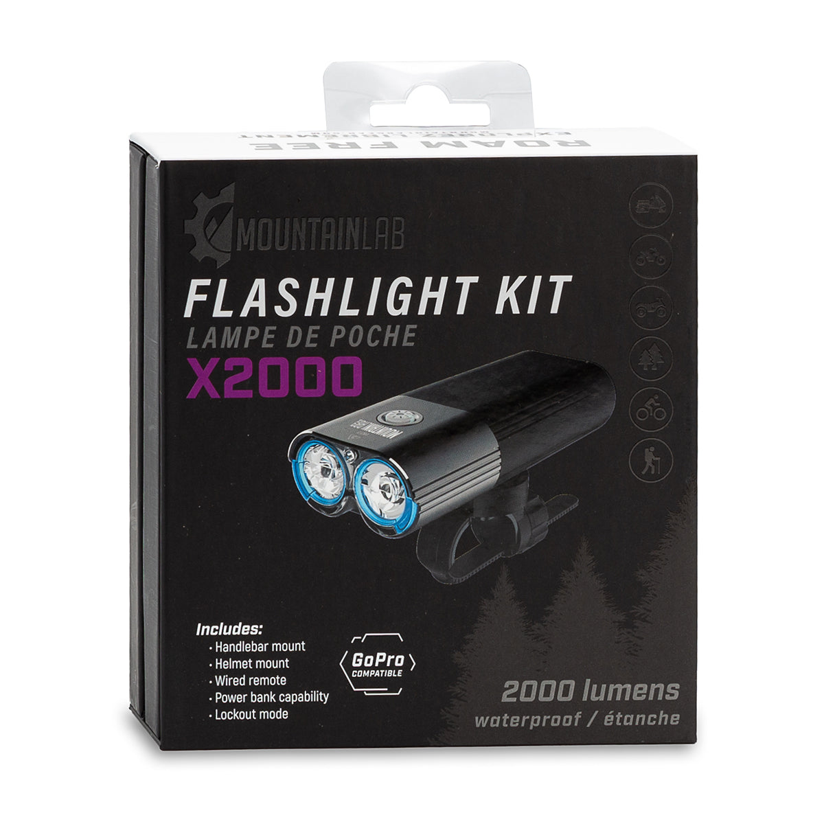 X2000 Flashlight Kit - 2000 Lumen Beam